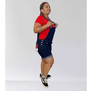 Denim Short Overalls