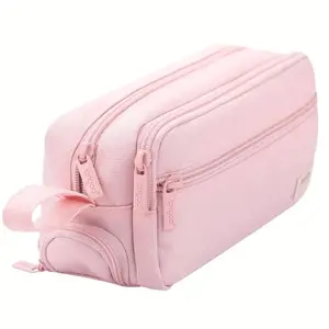 Spacious Four-Layer Perforated Pencil Case —— A multi-functional zippered pencil case, multi-layer stationery storage bag and pencil box, ideal for professionals and travelers —— a stylish makeup bag, a must-have back-to-school gift!