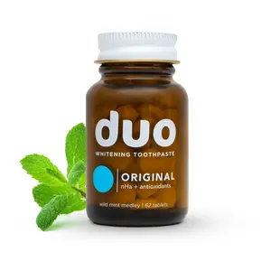 Duo, Original Whitening Toothpaste Tablets – Remineralizing & Sensitivity Relief, Sustainable & Travel-Ready Oral Care (1 Pack)