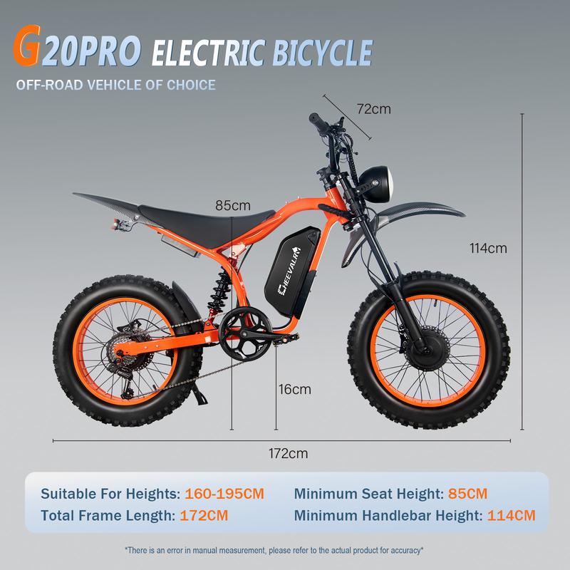 E-Bike Electric Dirt Bike for Adults 2000*2W Peak Power Brushless Motor 52V 32Ah 90KM Range Ebike 7-Speed 80*2Nm Torque Electric Dirtbike 180mm Disc Brake Electric Bike for Adults