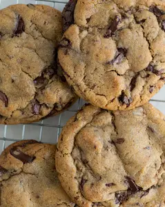 Chocolate Chocolate Chip- Triple 'C' Gourmet Frozen Chocolate Chip Cookie Dough for Fresh-Baked Indulgence Snack Milk