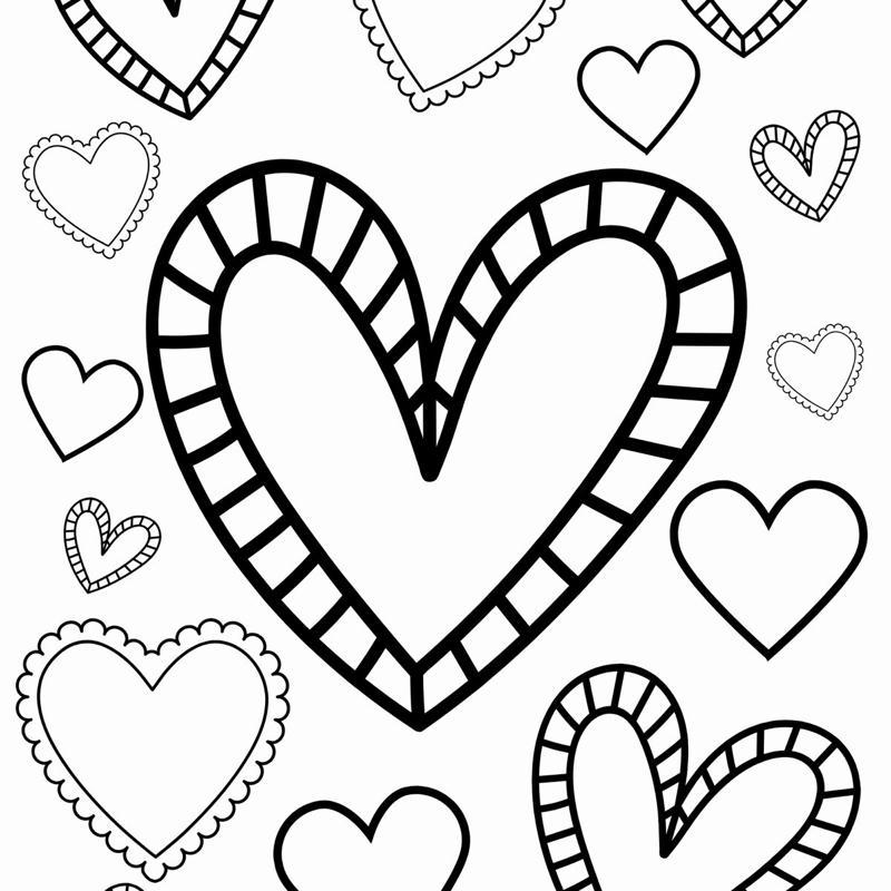 Mommy & Me Paint Kit Valentines hearts theme Pre Printed Paint Canvas 8x10 & 5x7  with Hearts