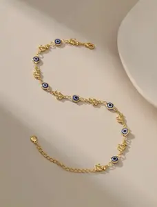 Evil Eye Anklet made from Genuine Natural Crystal - Perfect Spiritual Jewelry Accessory