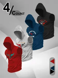 4-Pack Bull Graphic Long Sleeve Tees | Powerhouse Gym Energy Vibe 🐂💥🏋️‍♂️