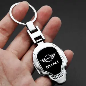 3D Metal Car Logo Key Chain Keyring Keychain For Mini Cooper One S JCW R55 R56 R50 R53 R57 R58 R59 R60 F55 F56 Countryman Accessories