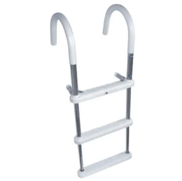 212 MAIN Windline TGL-3 3-Step Telescopic Gunwale Hook Boat Ladder - Compact Boat Accessory with Deployed Length Feature, Multi-Use Pool Ladder