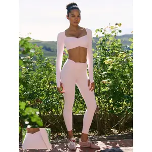 GLOWMODE Collection 24" FeatherFit Easy Love Buttery-Soft Sweat-Wicking Stretchy Pleated Leggings Low Impact Yoga Studio Gym Daily Active Wear