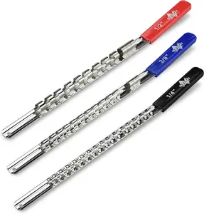 NEIKO 03968A Socket Holder and Socket Organizer Tray for Toolboxes with Lightweight and Heavy-Duty Socket Rails, 1/4-Inch, 3/8-Inch, and 1/2-Inch Drives, 3-Piece Socket Storage Set Neiko