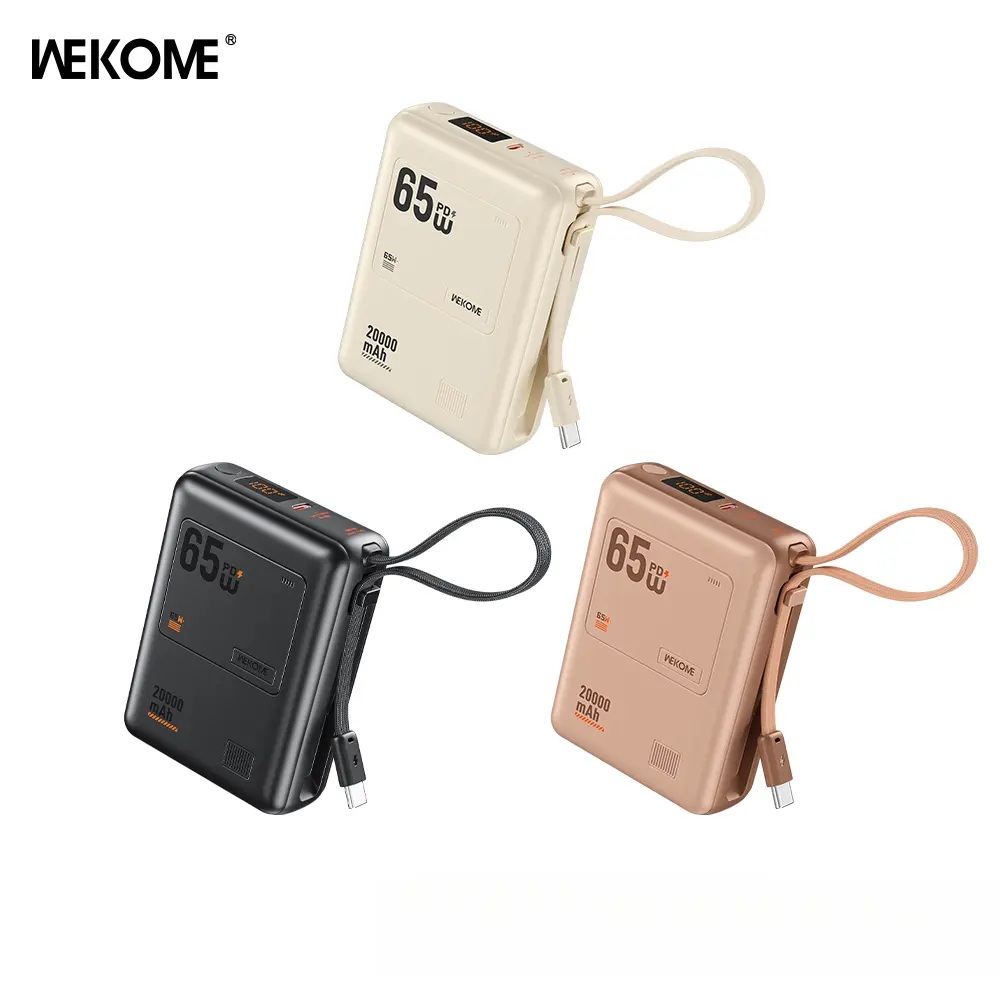 20000mAh portable charger Power Bank for phone.65W Super Fast Charger with 2-IN/Output and Digital Display, Lightweight and Compact.Holiday gifts