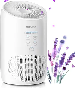 Air Purifiers Remove 99.97% of Dust, Smoke, Pets Dander, Pollen, Odors, 450 Sqft, White Portable Mini