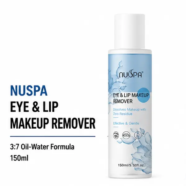 150ml Eye & Lip Makeup Remover - 3:7 Oil-Water Biphase Formula, Alcohol-Free Gentle Dissolver, No-Residue Cleanser for All Skin Types