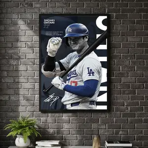[ SPORT UNFRAMED - SALE UP TO 45% ] Shohei Ohtani Elite Series Sports Poster Two Way Superstar Wall Decor