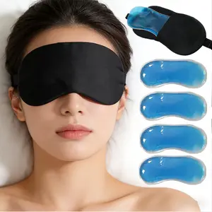 Multifunctional Cold Heat Eye Mask Set, Reusable Gel Ice Bags, Spa Beauty Facial Care Tool, Portable Sleep Aid, Unisex Adult Gift, Sleeping Eye Mask