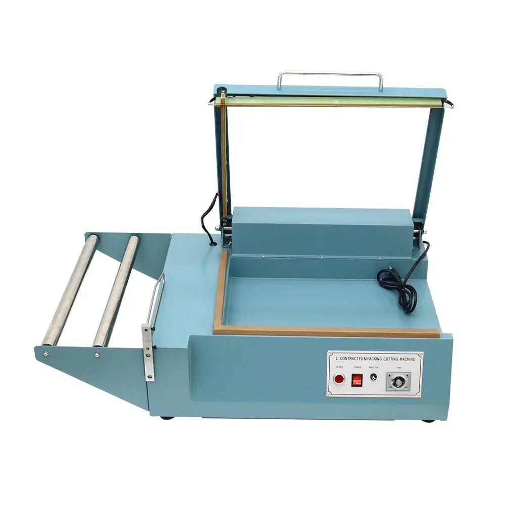 YOKOMA 110V L-Bar Type Sealer With Shrink Film Cutter Manual Sealing Cutting Machine For Product Wrapping And Packaging
