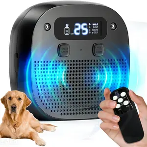 Dog Barking Control Devices Anti Barking Device for Dogs with Remote Control Ultrasonic & Sensor Technology Rechargeable Adjustable Modes & Frequencies Bark Box Indoor Outdoor (Charcoal)