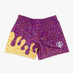 Baseball Lifestyle 100 Ice Cream Playful Drip Mesh Gym Shorts – Adjustable Waist Lightweight Shorts for Active Lifestyle 2