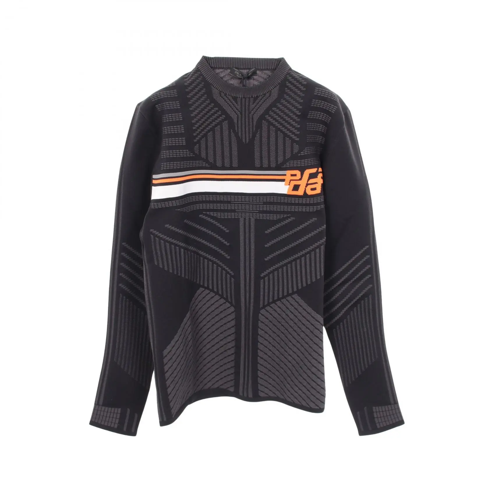 Pre-owned PRADA Polyester Small Leather Goods Technical Knit Sweatshirt