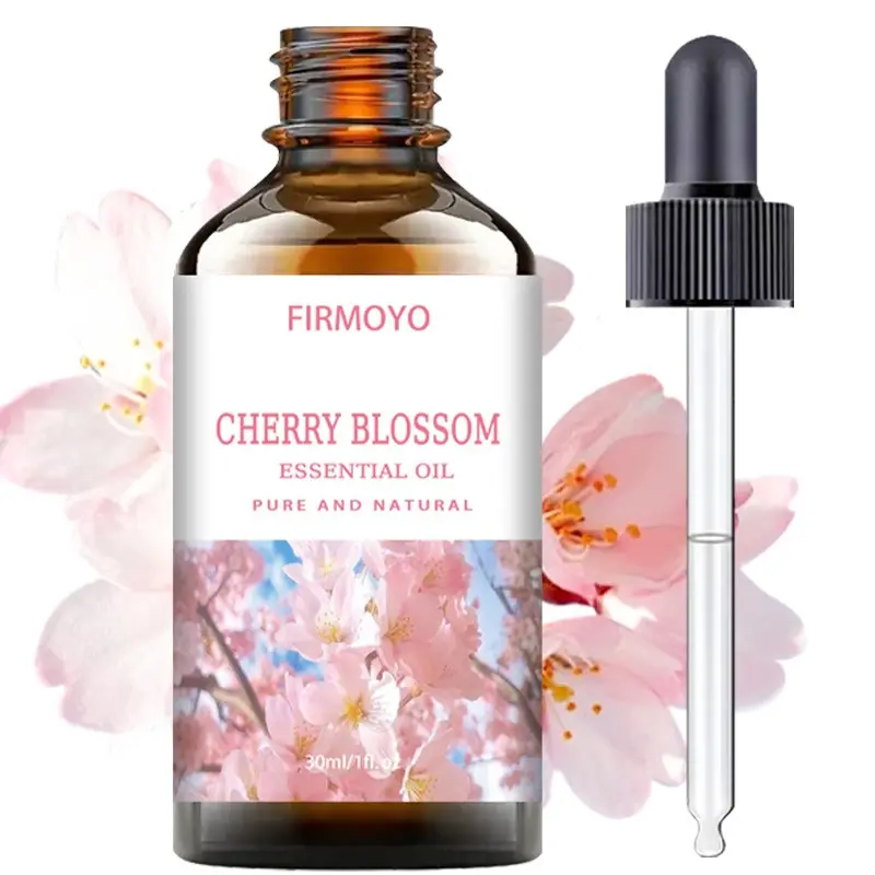 Cherry Blossom Essential Oil, Moisturizing and Nourishing, Ideal for Skincare, Body Care, Haircare, Nail Care, Bathing, Indoor Odor Removal