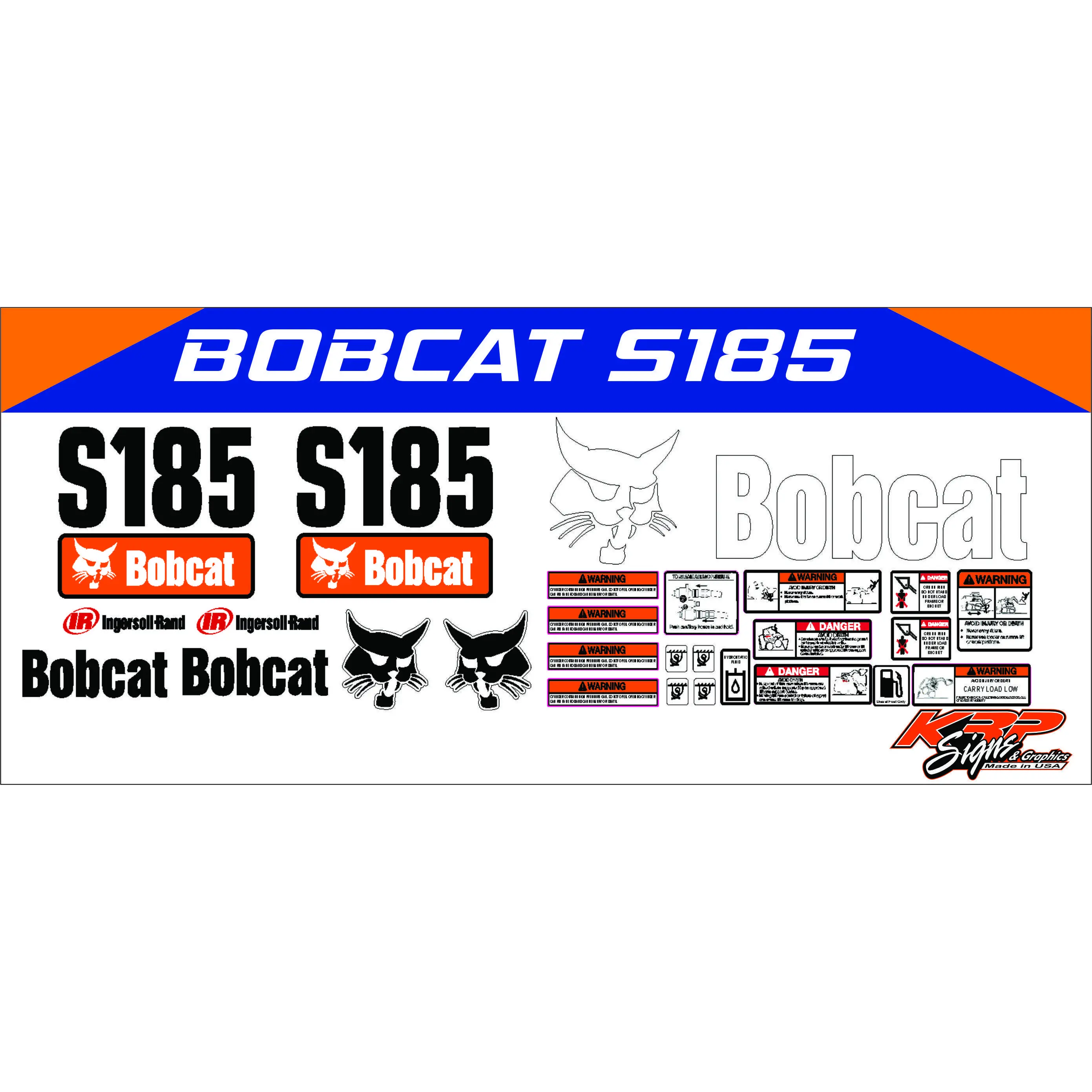 BOBCAT S185 Vinyl Decal Set