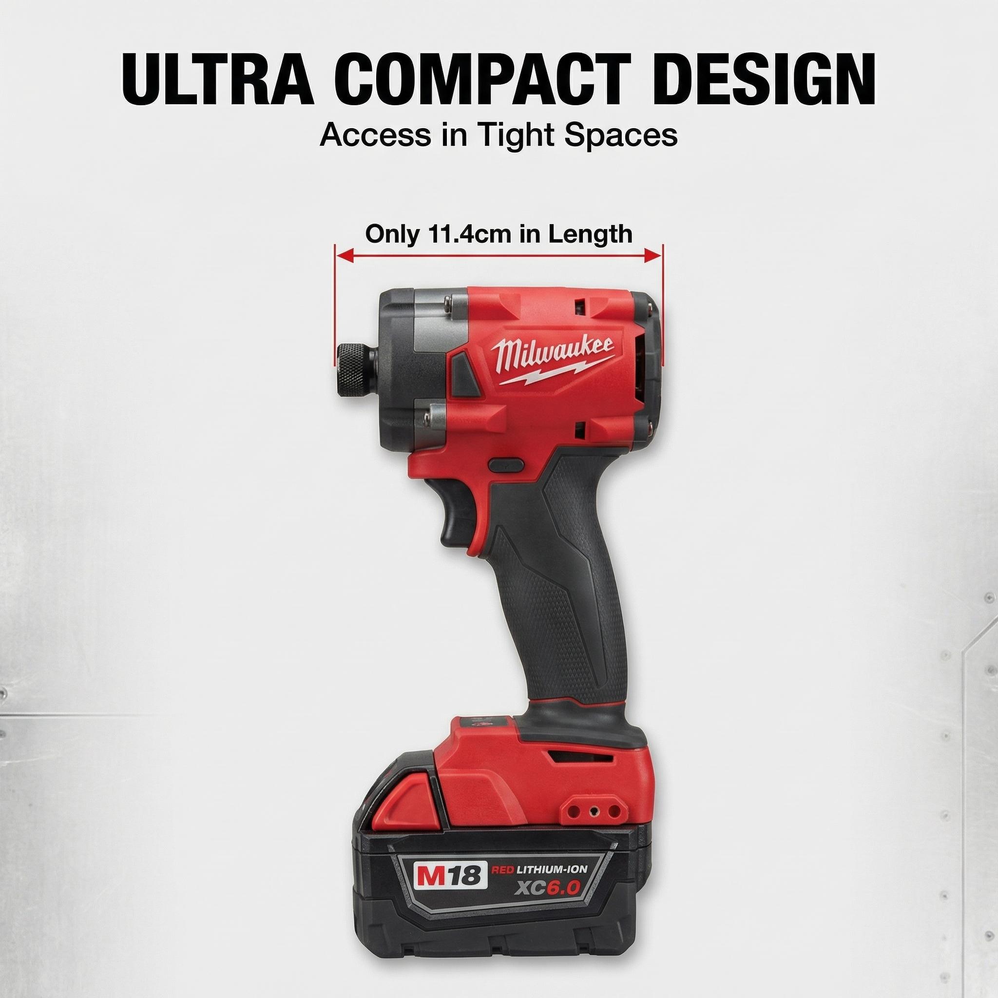 Milwaukee M18 FID3 Impact Driver 18V 1/4 Inch Hex For Construction And Assembly With 300Nm High Torque Output