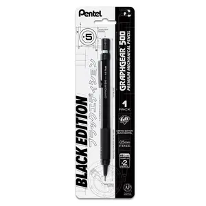 Pentel GraphGear 500, Limited Black Edition, Drafting Pencil (0.5mm), 1-Pk