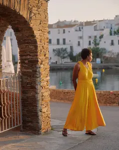 Zoey Liquid Jersey Jumpsuit - Golden Hour