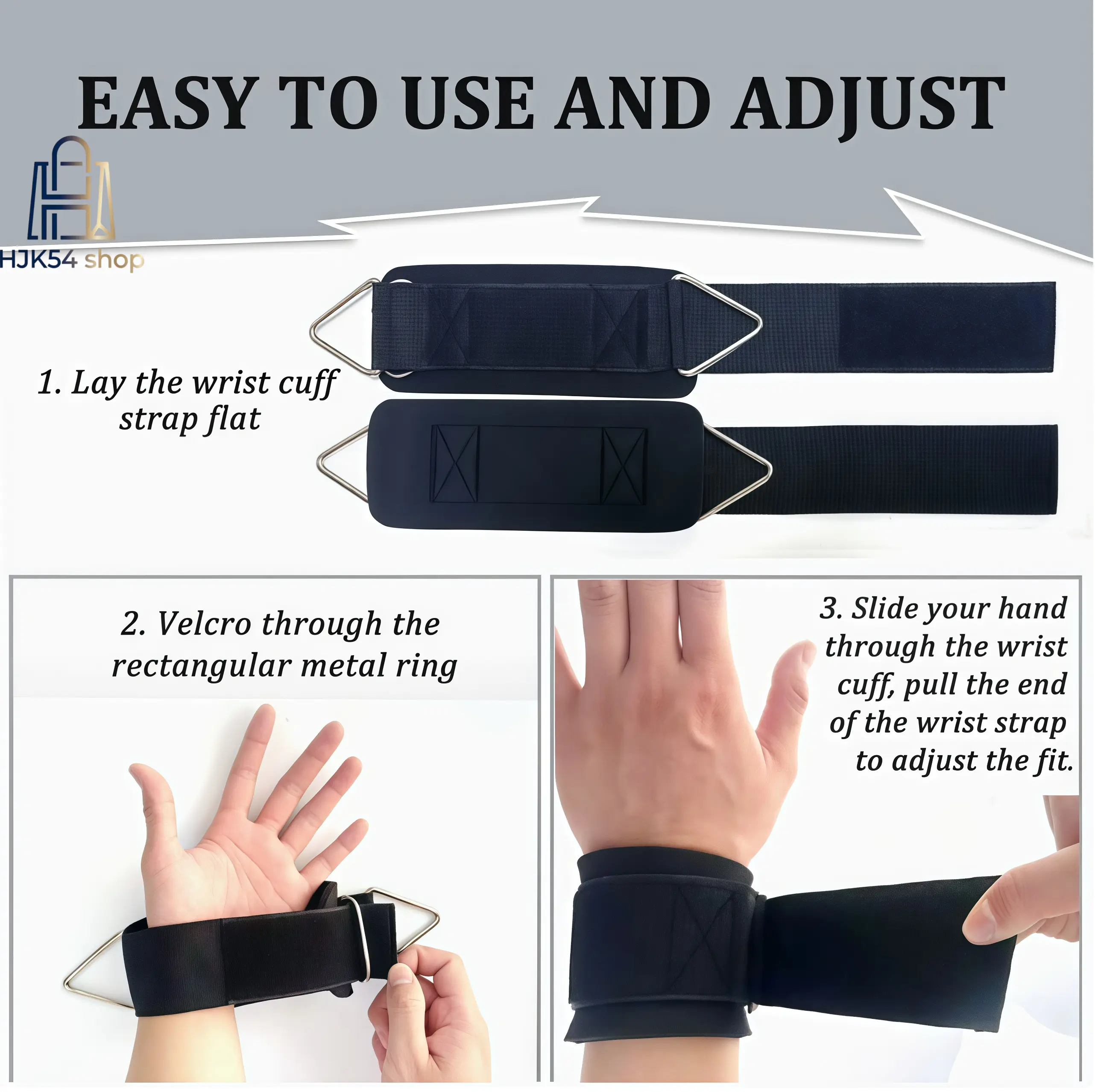 2PCS Adjustable Neoprene Ankle Straps - Cable Machine Workout Training Equipment, Strength Training Equipment for Gym Kickbacks & Glute Exercises, Strength Training Gear, Gym Work