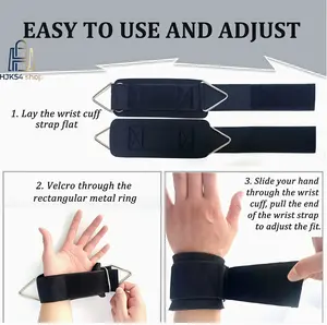 2PCS Ankle Straps for Cable Machines - Adjustable Neoprene Wrist Cuffs for Gym Workouts, Kickbacks, Glute Exercises & Strength Training