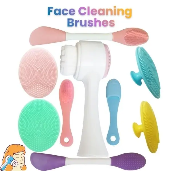 Silicone Face Scrubber, Super Soft Facial Cleansing Brush & Face Massager, Deep Cleansing Exfoliating Face Brush for Women & Men, Gentle Skincare Tool for All Skin Types