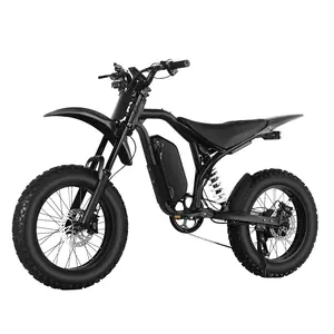 Ebike Peak Power 3000W Full Suspension 45 MPH Top Speed 60 Miles Range 48V 18Ah Battery LED Lights IPX6 Waterproof Hydraulic Brakes for Outdoor Cycling Gift for Adultss and Teen