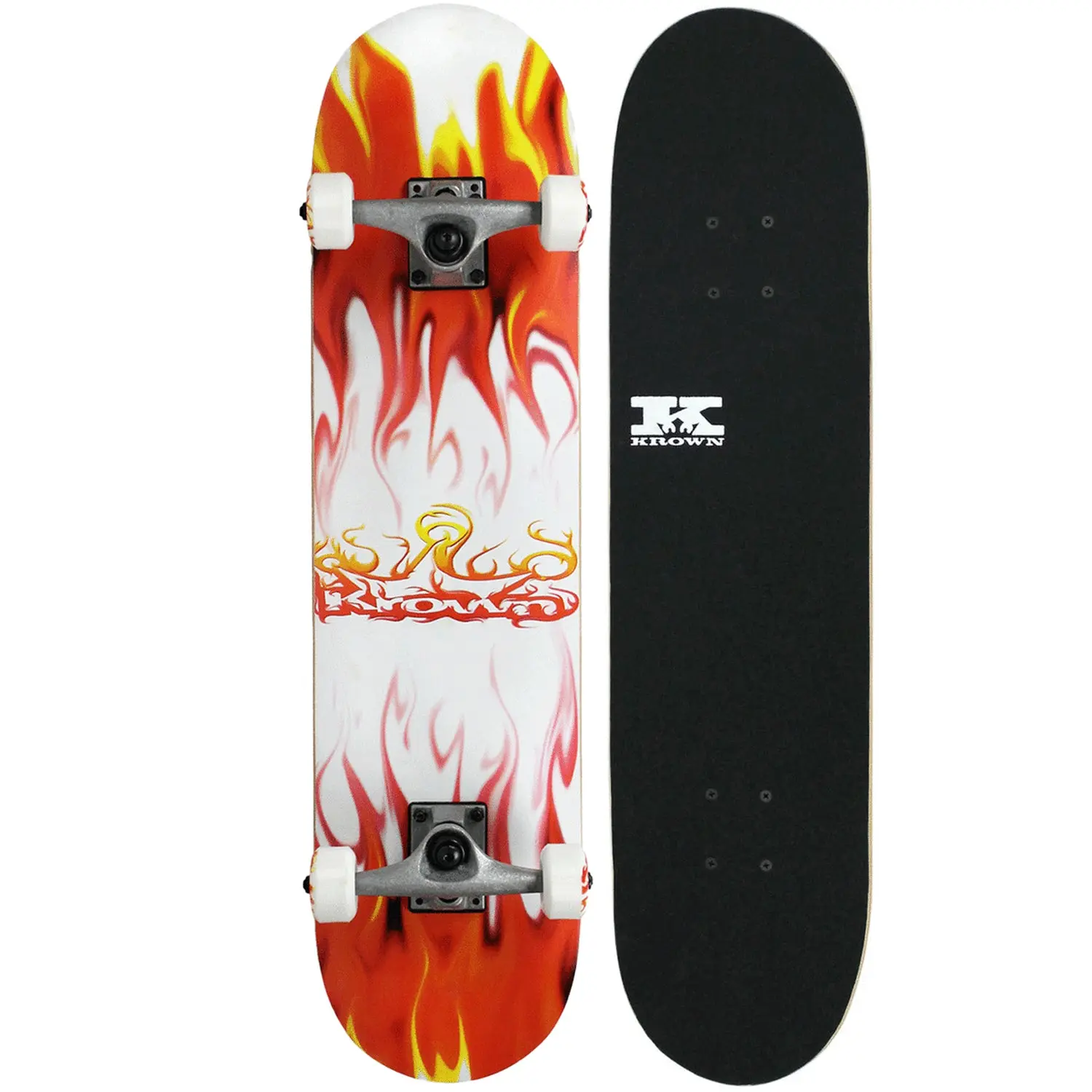 Krown Rookie Complete Red/White Flame 7.5"