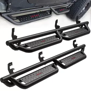 YITAMOTOR 6'' Running Boards Compatible with 2015-2025 Chevy Colorado/GMC Canyon Crew Cab, Bolt-on Drop Side Step, Black Powder Coated All-Steel Nerf Bar，nerf bars