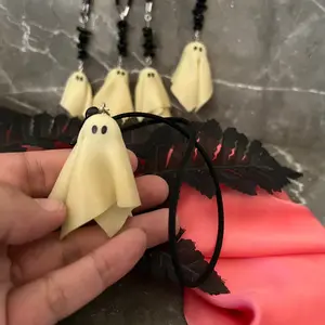 Boo buddy car charm, boo buddies, Spooky car accessories, Ghost, rear view mirror charm, car mirror hangers, Gift, unisex, glow in the dark, boho, gifts