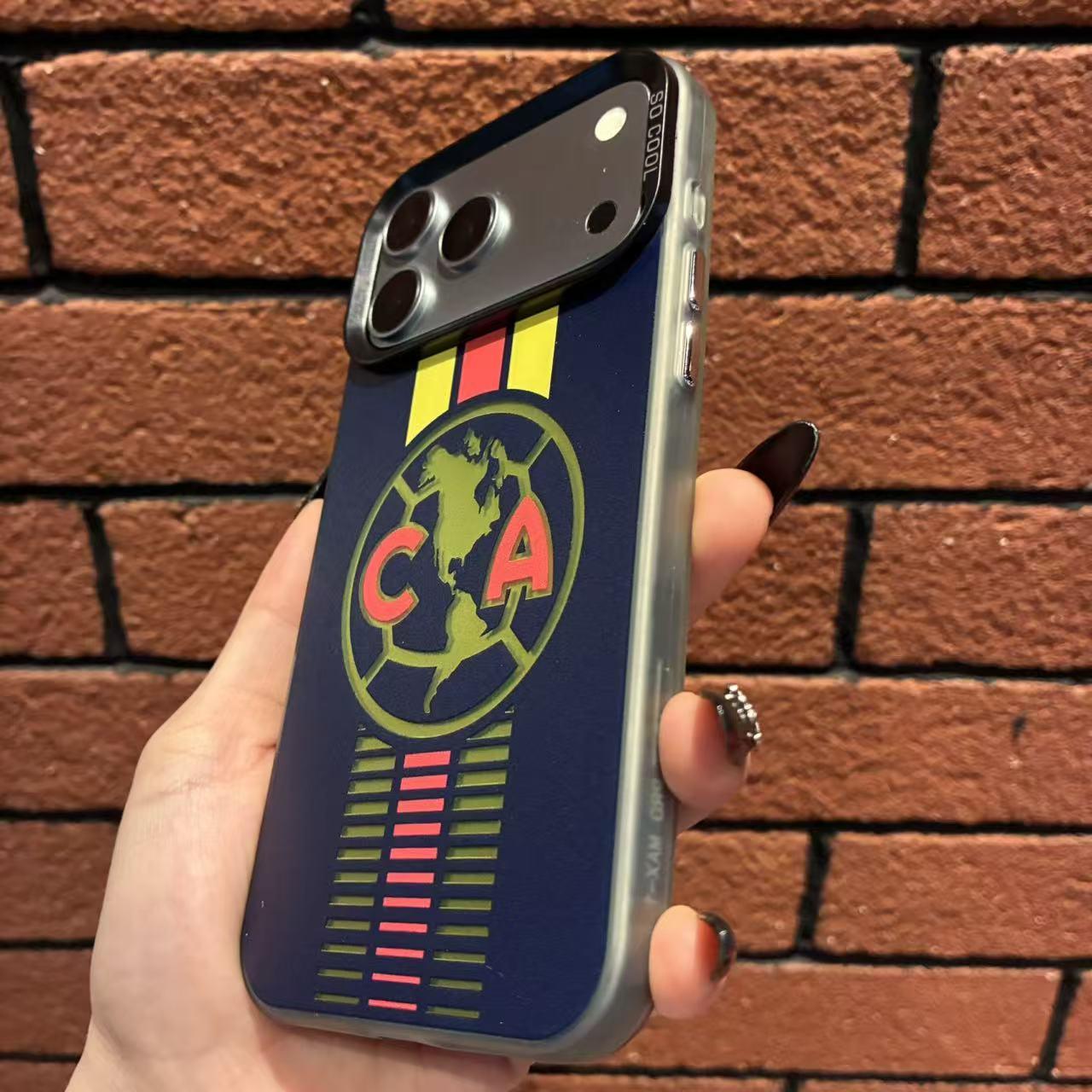 CA Las Águilas pattern Phone Case for iPhone 14/13/12/11/Xs Pro Max Plus & Samsung Galaxy 7/15/16/22/23/24/25/26 Ultra/Plus, Full Camera Protection, 4-Corner Shockproof, Anti-Drop