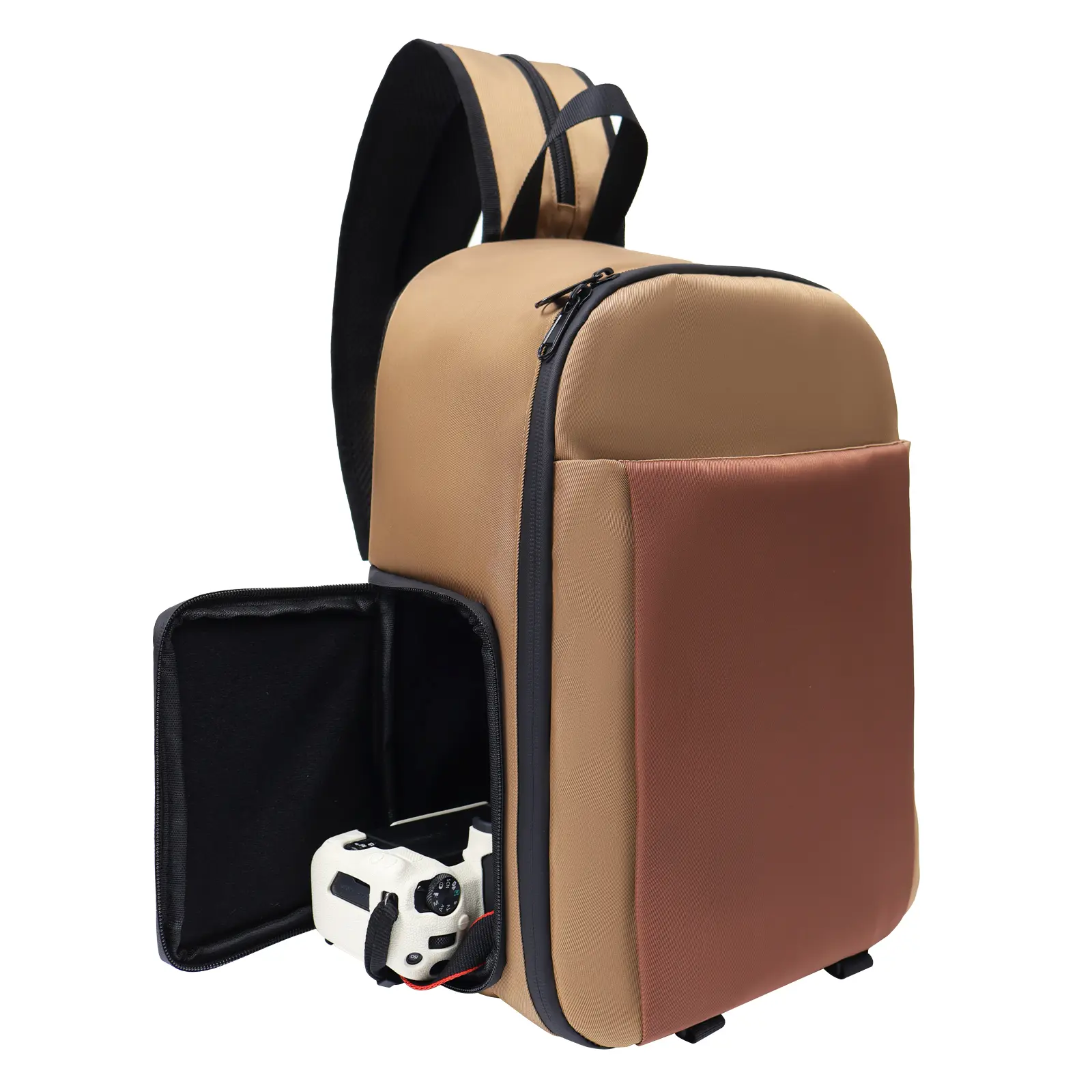 Jusenda 2-in-1 Waterproof Camera Bag - Multi-Functional Photography Shoulder Backpack