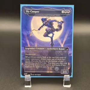 Sly Cooper - Gonti, Lord of Luxury Custom Proxy MTG Card Fan-Made for Commander Cube & Casual Play Standard MTG Size