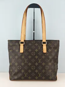 Pre-owned Monogram canvas with natural cowhide trim Tote Bags Louis Vuitton Cabas Piano Monogram Canvas Tote Bag