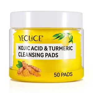 Yecuce Turmeric Cleansing Pads, Kojic Acid & Turmeric Pads for Face Deep Clean- Multi Pack Skincare Comfort Makeup Cleansing Facial Wipes