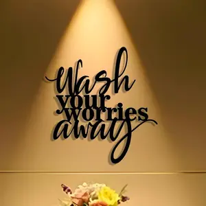 Letter Pattern Wall Art, Modern Metal Wall Decor, Wall Hanging Decor for Home Living Room Bedroom Office, Home Decor, Ornaments, Modern Home Decoration