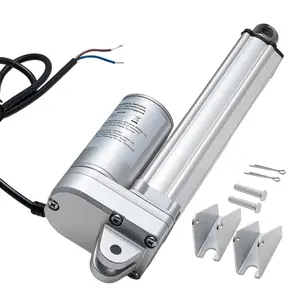 VEVOR 12V Linear Actuator, 6 Inch IP65 Waterproof Linear Actuator, 675lbs/3000N 0.2"/s Motion Actuators with Mounting Brackets for Outdoor Use