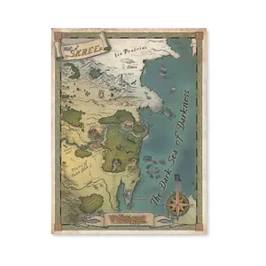 Map of Skree Wingfeather Saga Poster