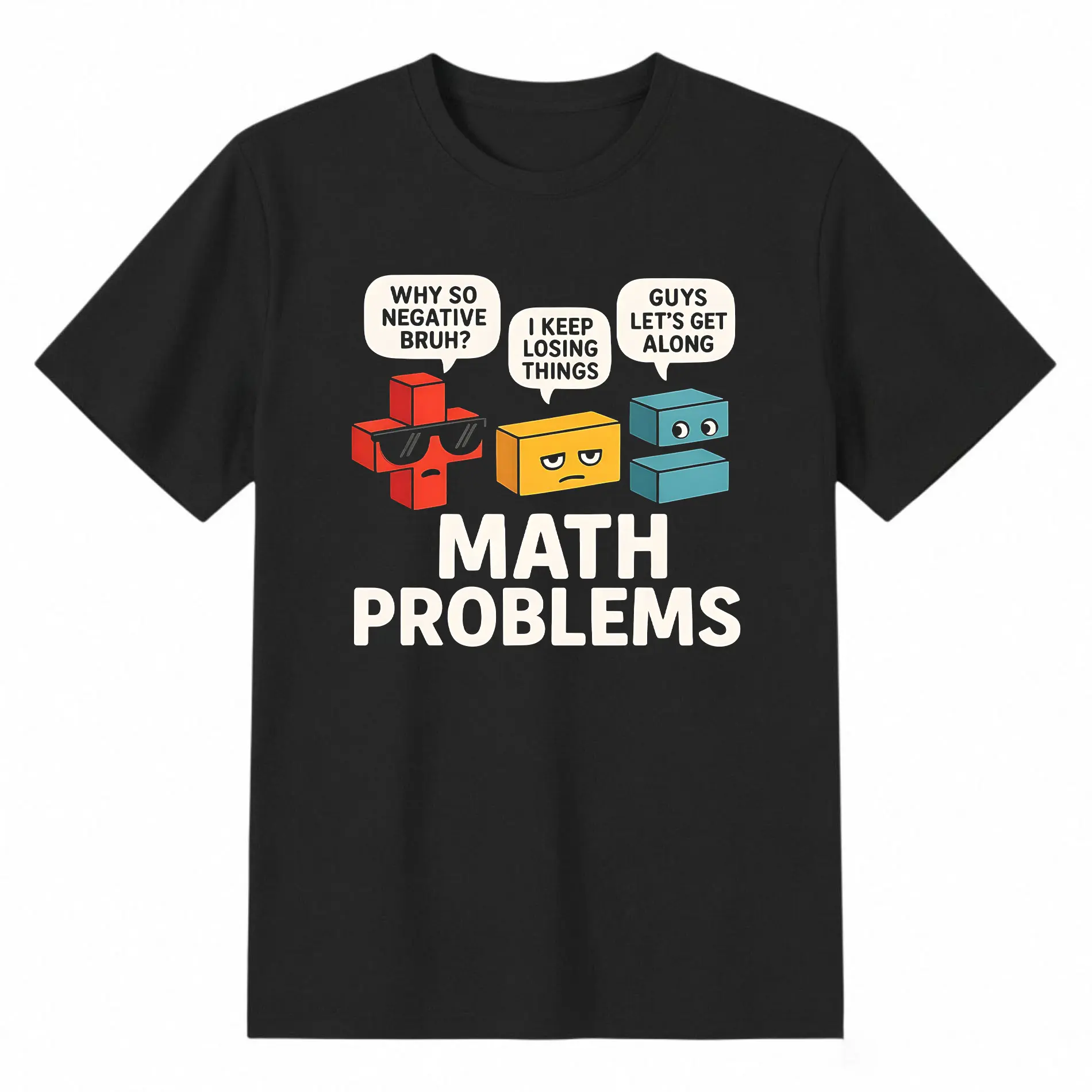 Math Problems Symbols Funny Teacher Back to School  T-Shirt e  Cool Tees for a Bright Season