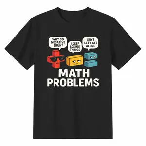 Math Problems Symbols Funny Teacher Back to School  T-Shirt e Cotton Cool Tees for a Bright Season