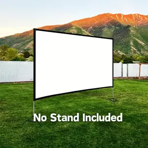 2025 Model Portable HD Projection Screen 100/120 Inch Foldable Wrinkle-Free Oxford Cloth Manual Home Theater Projector for Indoor Outdoor Use Highdefinition Display - Audio