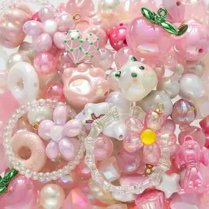 Theme Colored Mix Acrylic Beads--Shovel Shovel
