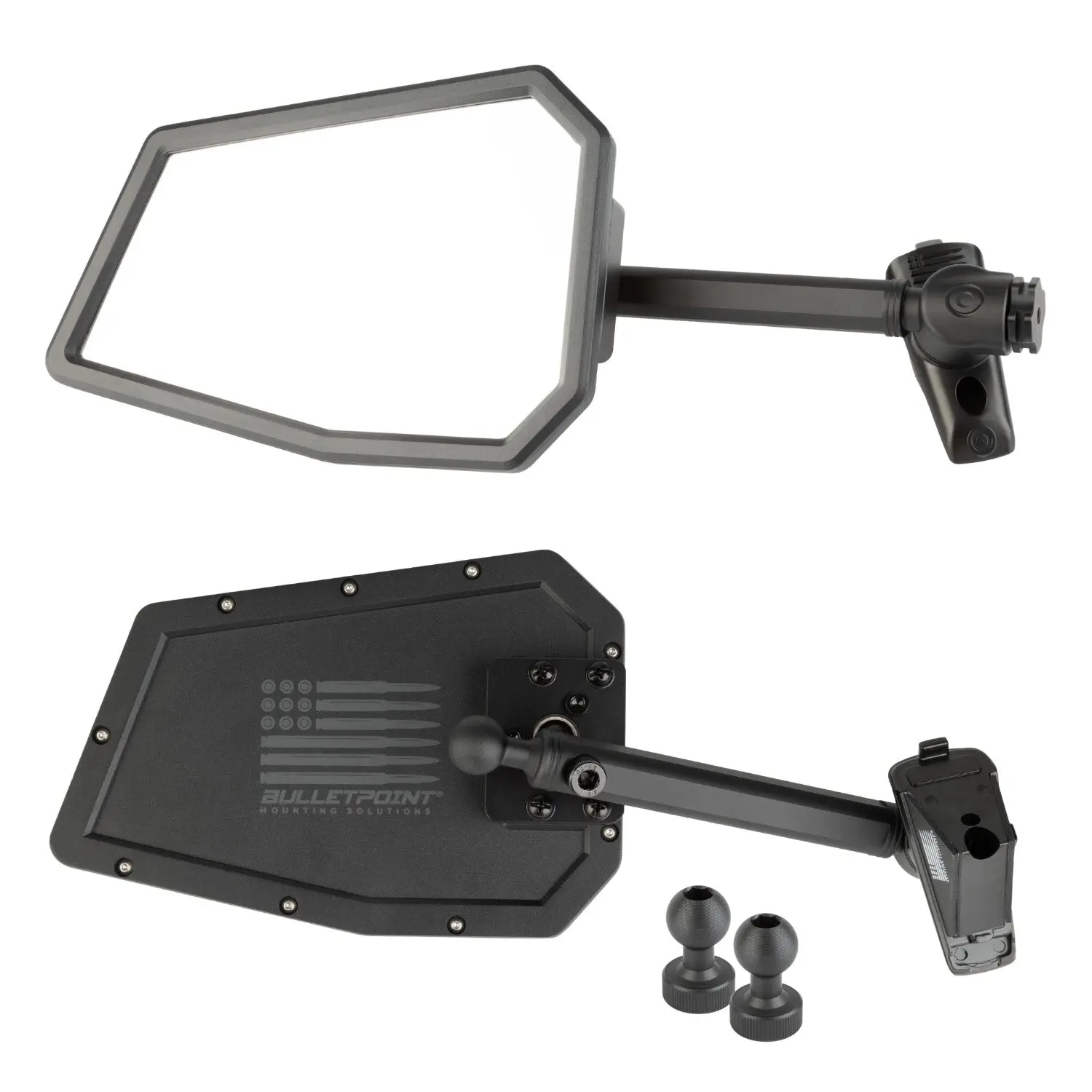 A-Pillar Side Mirrors for 2018-2023 Jeep Wrangler JL & 2020-2023 Jeep Gladiator - Pair of 2