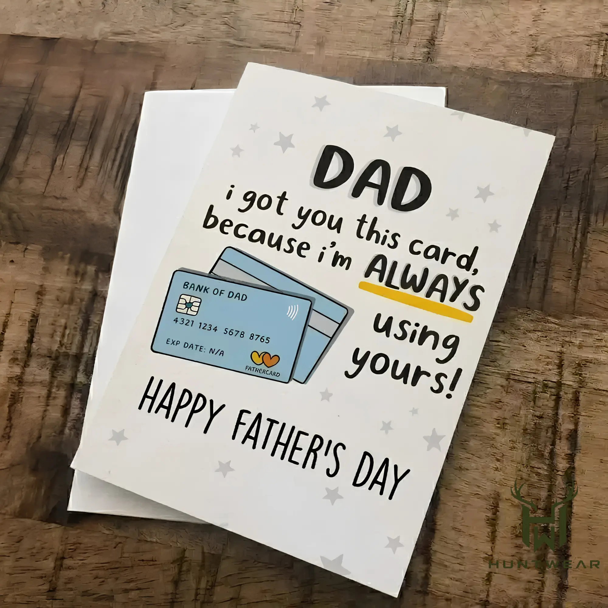 Dad I Got You This Card Because I'm Always Using Yours Funny Father's Day Card, Dad Birthday Card, Funny Dad Gift, Dad Joke Card, Father's Day Gift from Daughter, Humorous Greeting Card for Dad