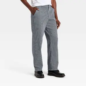 Men's Straight Fit Striped Pants - Goodfellow & Co