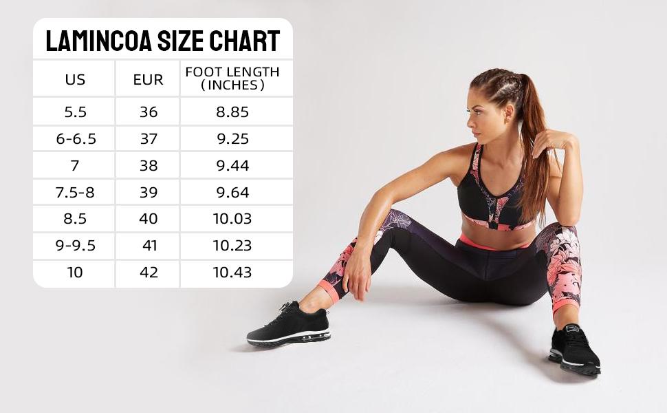 LAMINCOA Women's Air Running Shoes - Lightweight Walking Sneakers with Air Cushion & Non-Slip Sole for Gym Workout Sports - Purple Mesh Upper & Soft Fabric Lining - Removable Sockliner for Comfort