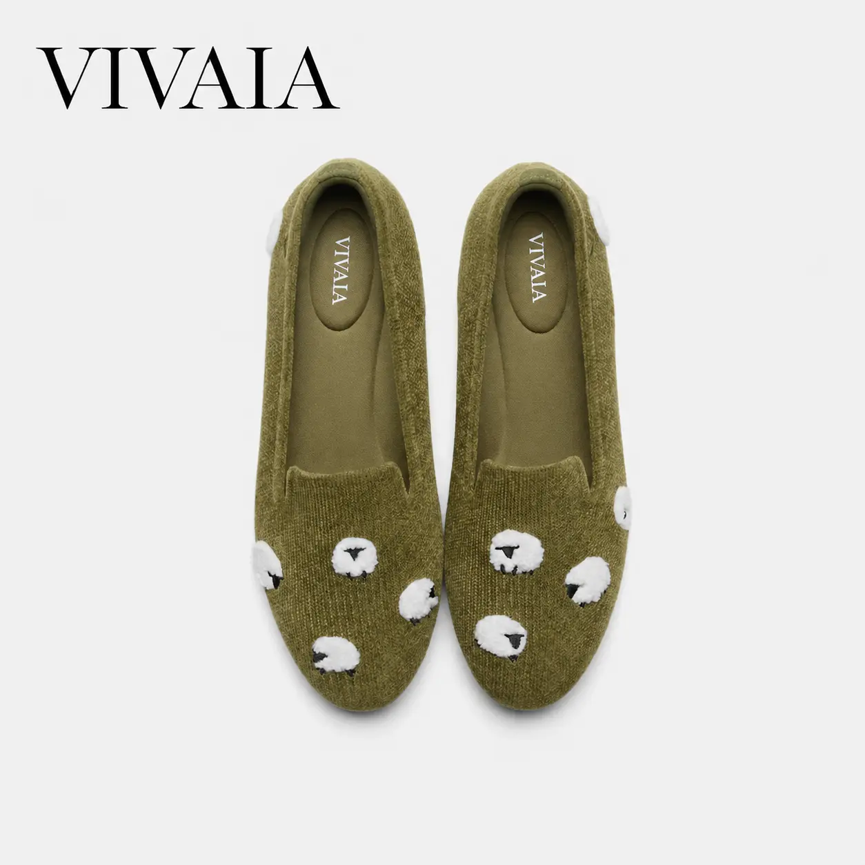VIVAIA Women's Round-Toe Embroidered Loafers, Wide Toe Box With Herbal Arch Support Insole Classic Loafer, Padding Elegant Work,Casual Walking (Audrey) SpringStatements, SpringFresh summerwins